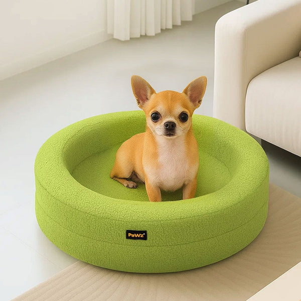 Pawz Pet Orthopedic Calming Bed Memory Foam Dog Sofa Green Pet Beds