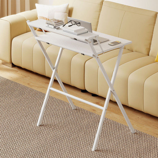 Levede Foldable Computer Desk Office Study White Home Office Desks