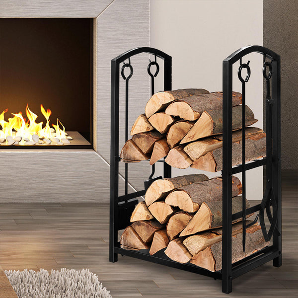 Traderight Firewood Rack 4 Fireplace Fireplace & Stove Accessories