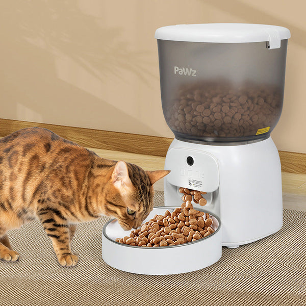 Pawz 4L Auto Pet Feeder Automatic Camera Wifi App Dog Automatic Feeders