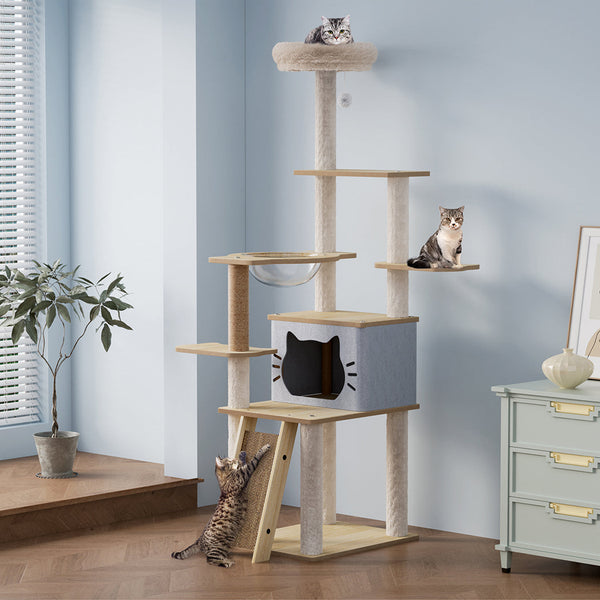 Pawz Cat Tree Tower Large Scratcher Condo House 160Cm Furniture & Scratchers