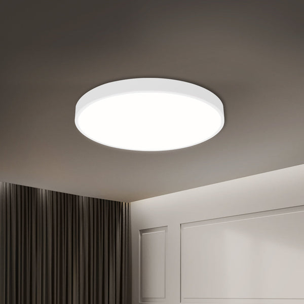 Emitto 3 Colour Ultra Thin 60W Led Ceiling Light 5Cm White For Energy Efficient Lighting Chandeliers & Ceiling Fixtures