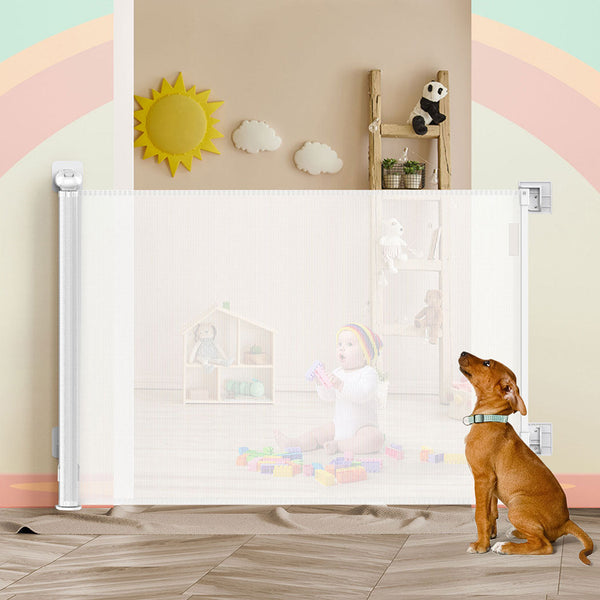 Bopeep Retractable Baby 300Cm White Safety Gates