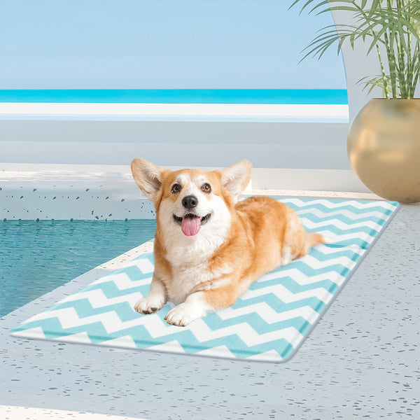 Pawz Pet Cooling Mat Blue Pet Beds
