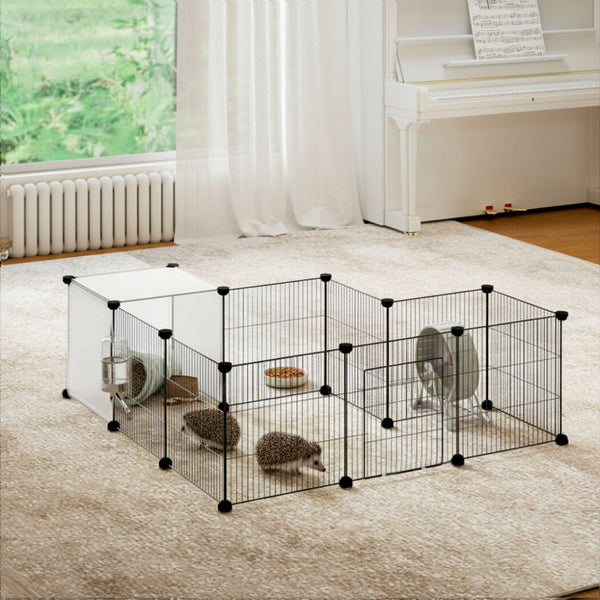Pawz 14 Panels Hamster Playpen Puppy Small Pets Fence Fences & Pens