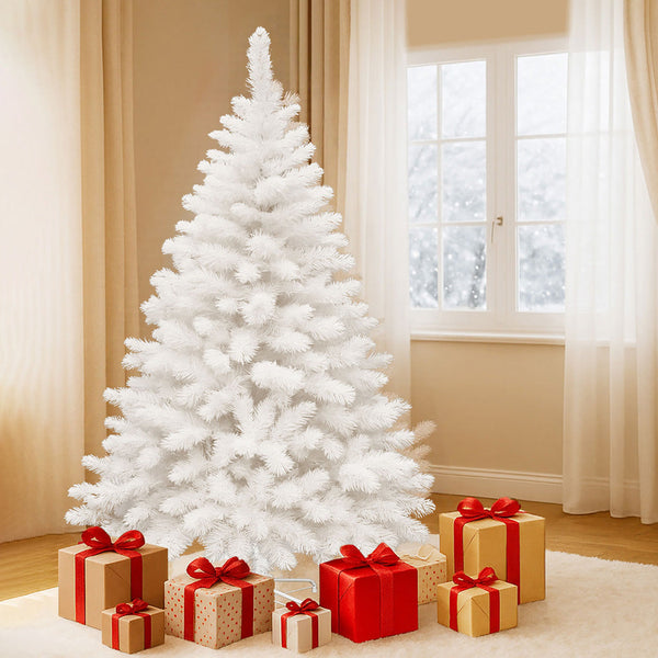 Santaco 1.8M 670 Tips White Christmas Tree Seasonal Decorations