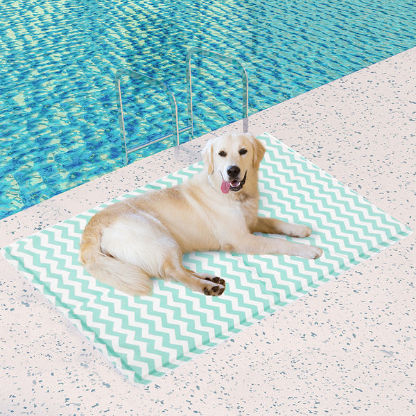 Pawz Pet Cooling Mat Xl Green Pet Beds