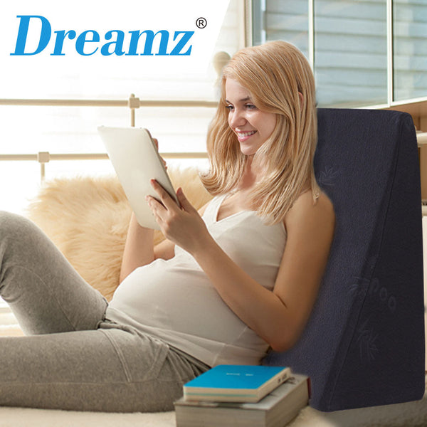 2X Cool Gel Memory Foam Bed Wedge Pillow Comfortable Support Sleep Aid Pillows