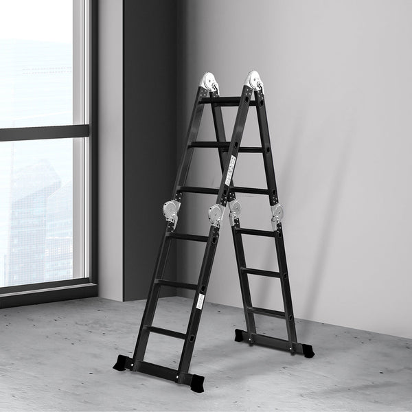 Traderight Multi Purpose Ladder Aluminium 3.6Meter Ladders