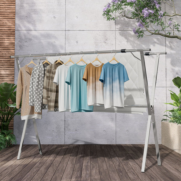 Levede Clothes Drying Airer Foldable 150 200Cm Clothes Airers