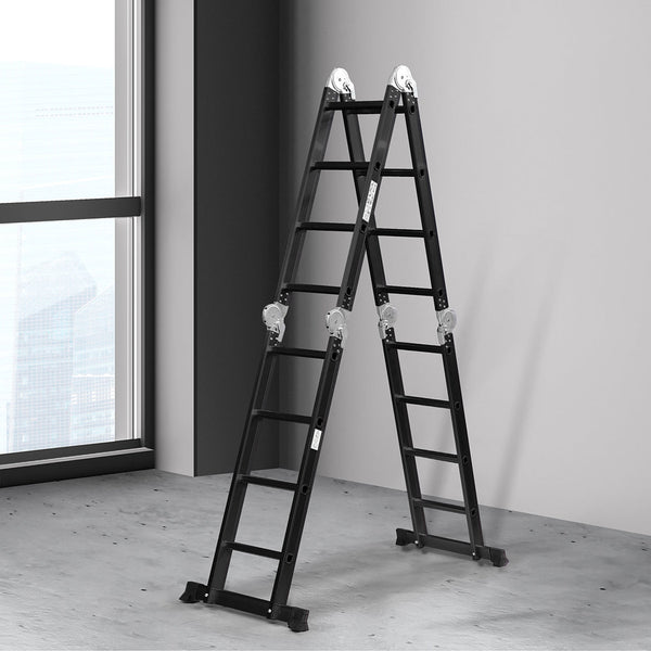 Traderight Multi Purpose Ladder Aluminium 4.7Meter Ladders
