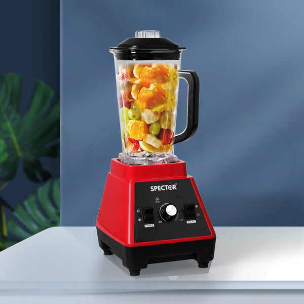 Spector Powerful 2L Commercial Blender Mixer For Smoothies Juices And Food Preparation Countertop Blenders