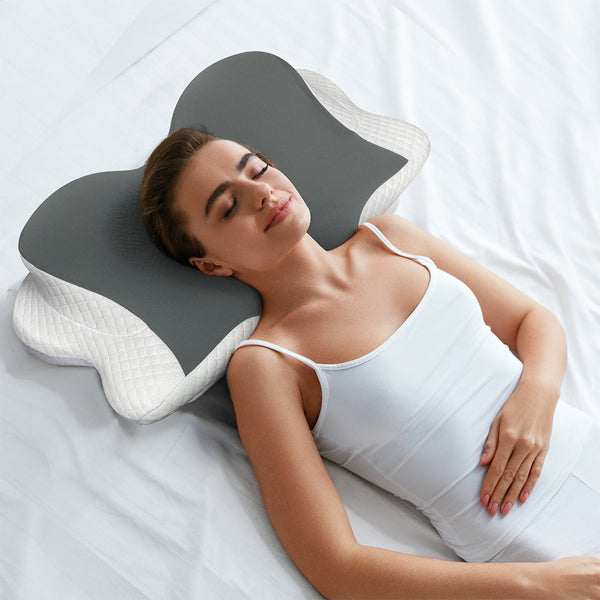Dreamz Cervical Neck Pillow Ergonomic Memory Foam Pillows