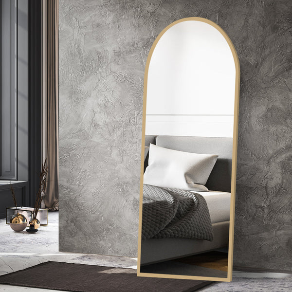 Yezi Floor Mirror Full Length 1.8M Gold Mirrors