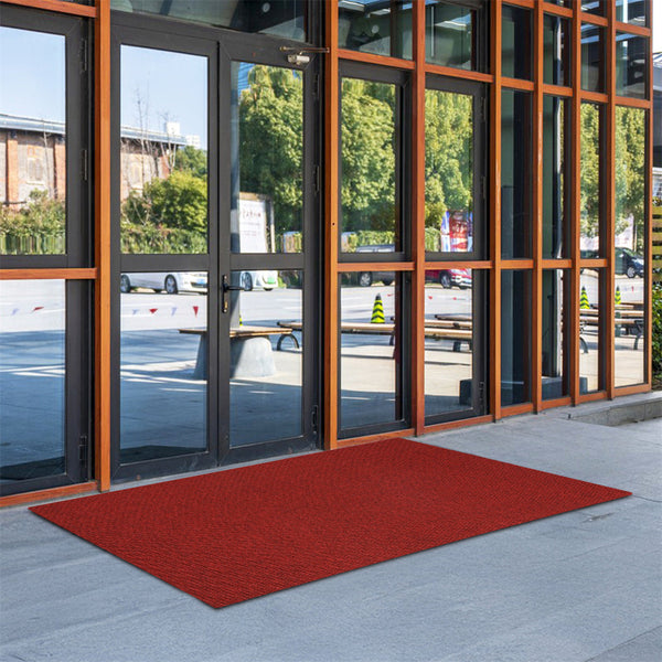 Marlow Extra Large Floor Rug Outdoor 90Cm X 305Cm Soft Red Non Slip Area Carpet Rugs