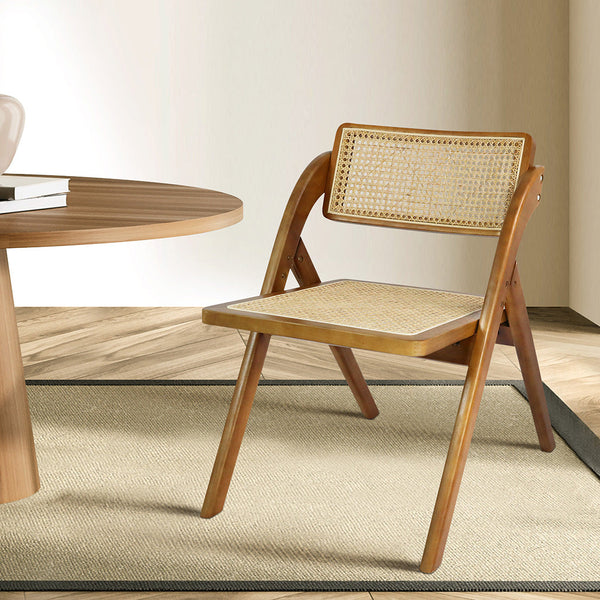 Levede 4X Foldable Rattan Dining Chairs
