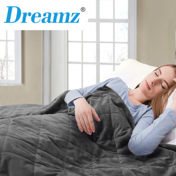 Dreamz 9Kg Adults Size Anti Anxiety Grey Double Blankets