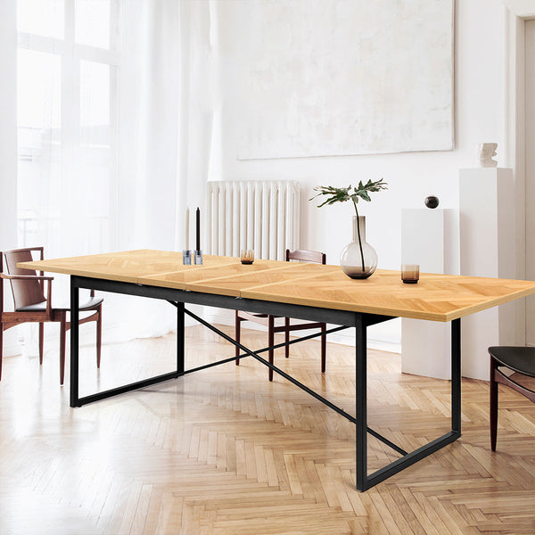 Levede Extendable Rectangle Dining Table For Kitchen Or Room Space Practical And Stylish Dining Tables