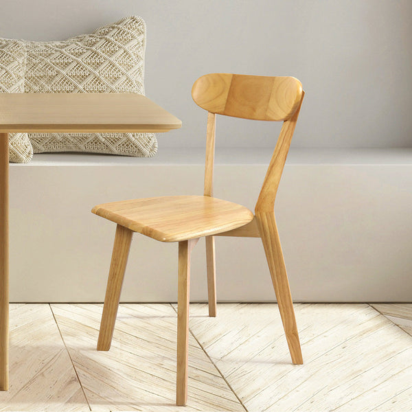Levede 4X Wooden Kitchen Dining Chairs