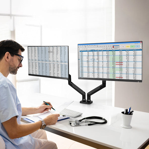 Traderight Dual Arm Monitor Mount Fits 1332 Inch Displays Monitor Mounts & Stands