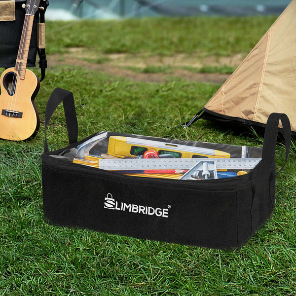 Slimbridge 3Pcs Camping Canvas Storage Black Storage Bags