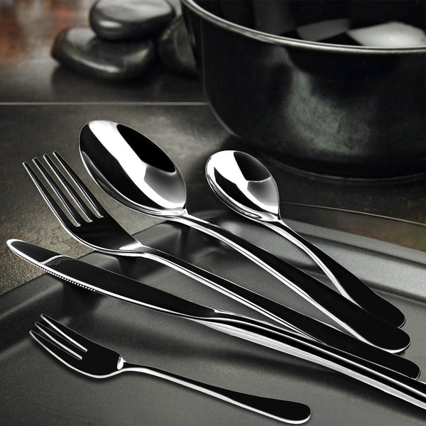 Stainless Steel Cutlery Set Travel Knife Black Cutlery Sets