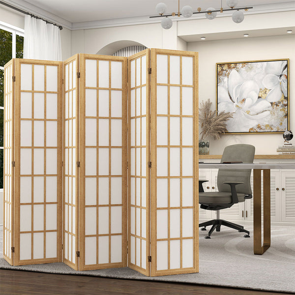 Levede 6 Panel Room Divider 170Cm Freestanding Screen Screens & Room Dividers
