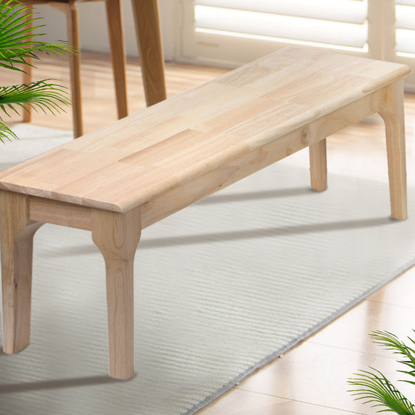 Levede 1X Bench Seat Solid Wood Oak 120Cm Dining Chairs