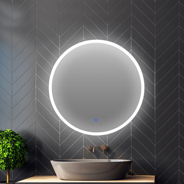 Emitto Led Wall Mirror Round Anti Fog 60Cm Mirrors