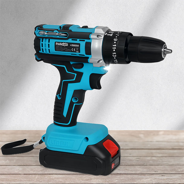 Traderight 21V Cordless Drill Driver Set 22.0Ah Battery Cordless Drills