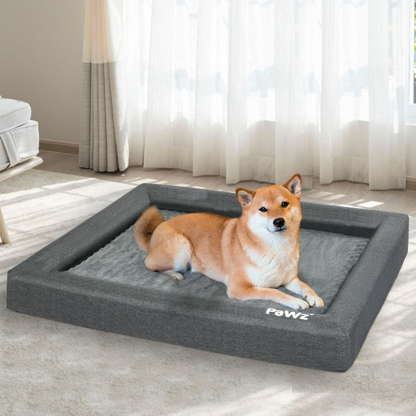 Pawz Memory Foam Pet Bed Calming Dog L Large Comfort And Support For Relaxed Sleep Pet Beds