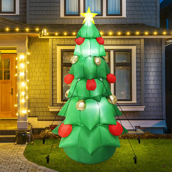 Santaco 2.5M Inflatable Christmas With Led Lights Seasonal Decorations