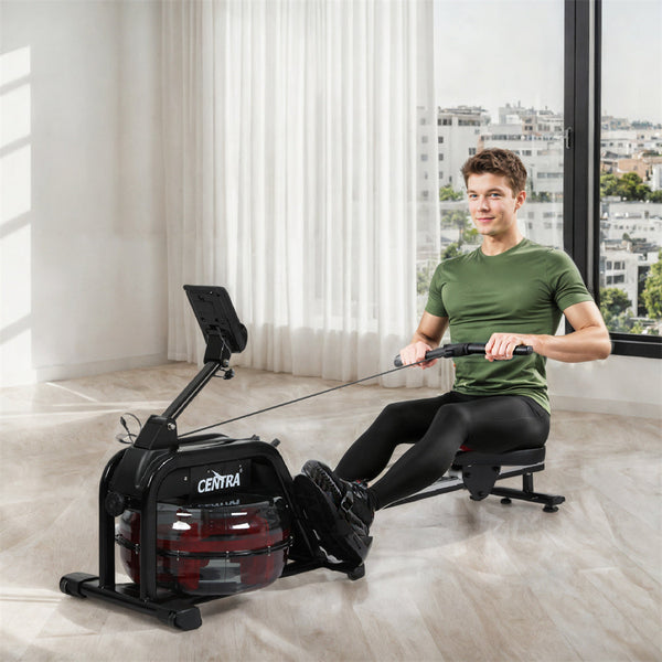 Centra Water Rowing Machine 6 Level Resistant 11L Capacity Tank Rowing Machines