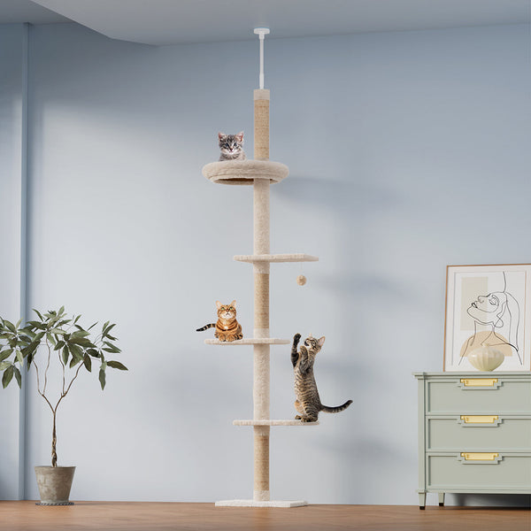 Pawz Cat Tree Tower Scratching Post Scratcher 230 275Cm Furniture & Scratchers