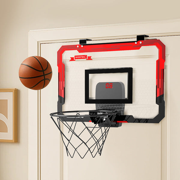 Bopeep Mini Indoor Basketball Hoop Over Door Set With Electronic Scorer And 4 Balls Outdoor Toy Balls