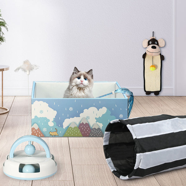 Pawz Interactive Pet Toy Set Cat Tunnel Furniture & Scratchers