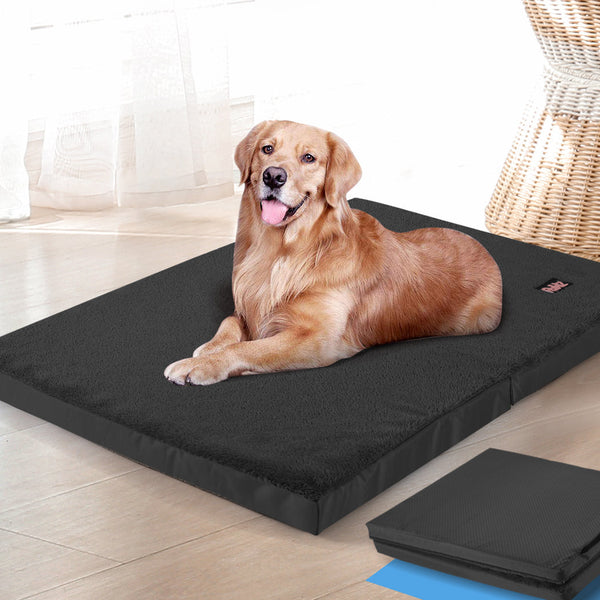 Pawz Pet Bed Foldable Dog Puppy Beds Black X Large Pet Beds