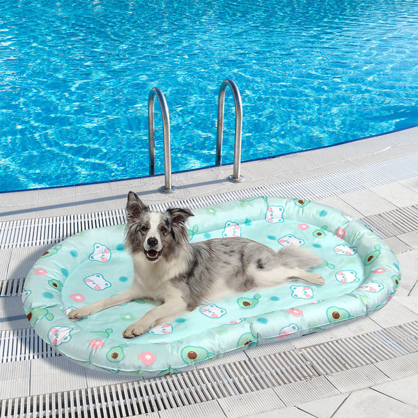 Pawz Pet Cooling Mat Xl Green Pet Beds
