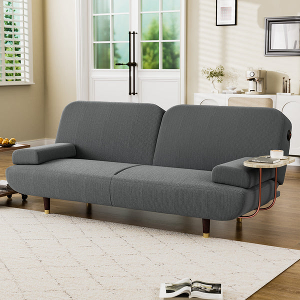 Levede Convertible Sofabed With Usb Charger And Side Table For Versatile Living Space Sofa Beds