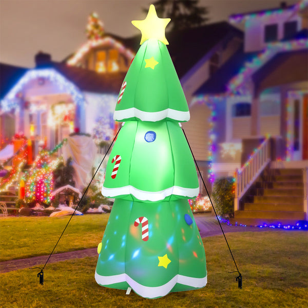 Santaco Inflatable 1.5M Christmas Tree Flashing Light Seasonal Decorations