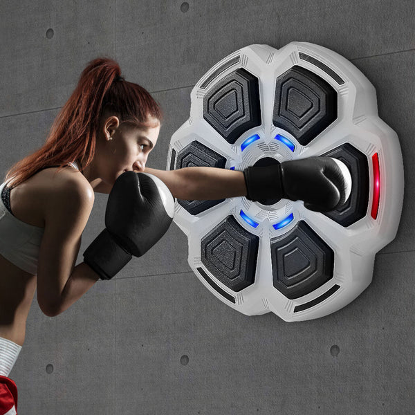 Centra Electronic Punching Box Music Machine Wall Mounted Bluetooth 9 Speeds Grey Punching Bags