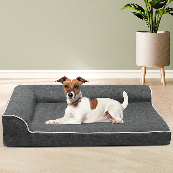 Pawz Orthopedic Dog Bed L Grey Premium Comfort And Support For Large Dogs Pet Beds