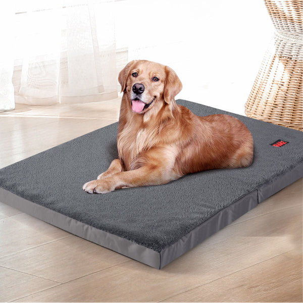 Pawz Pet Bed Foldable Dog Puppy Beds Grey X Large Pet Beds