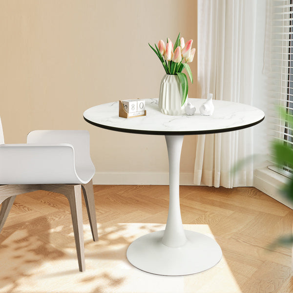 Levede Modern Dining Table For 4 With White Finish Ideal Kitchen Or Room Space Dining Tables