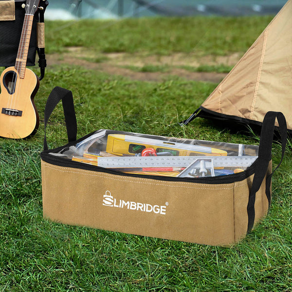 Slimbridge 3Pcs Camping Canvas Storage Khaki Camping Storage