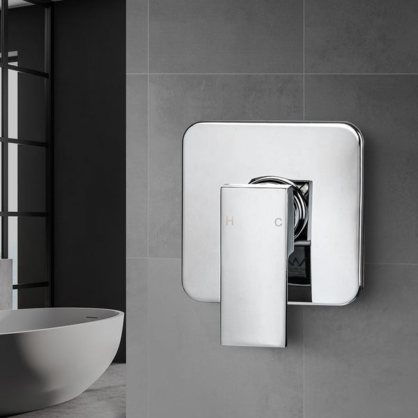 Dutxa Brass Shower Mixer Tap Cold Hot Charcoal Shower Taps & Thermostats