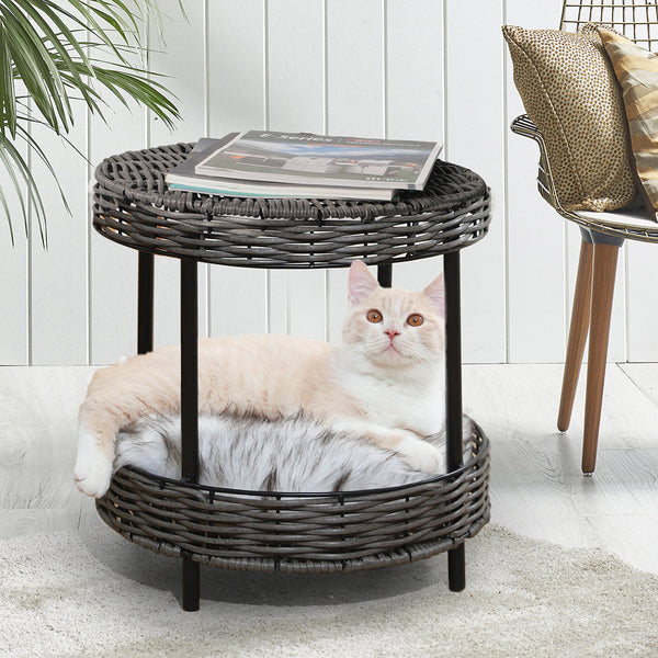 Pawz Rattan Pet Bed Elevated Raised Pet Beds