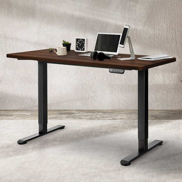 Motorised Desktop 140X70cm Black Walnut For Ergonomic Office Or Home Workspace Home Office Desks