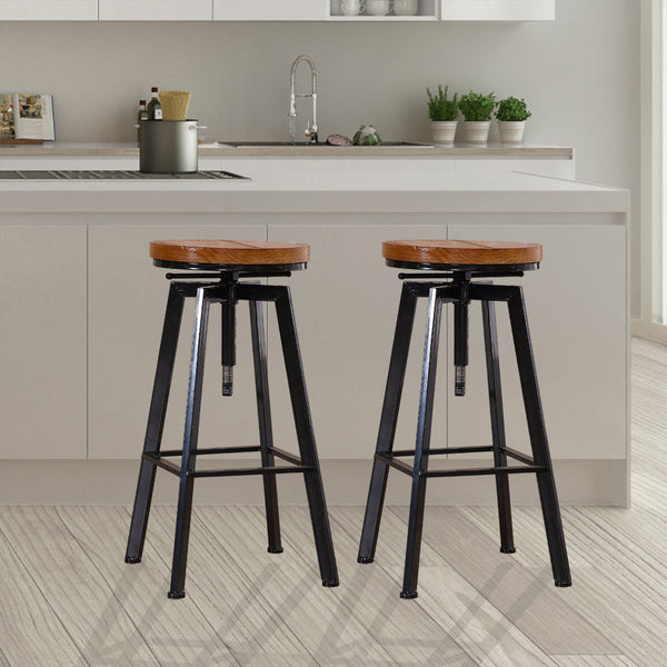 Levede 2X Bar Stools Industrial Kitchen Benches Bar Stools