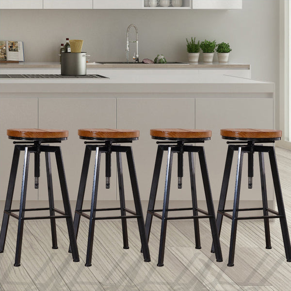 Levede 4X Bar Stools Industrial Kitchen Benches Bar Stools